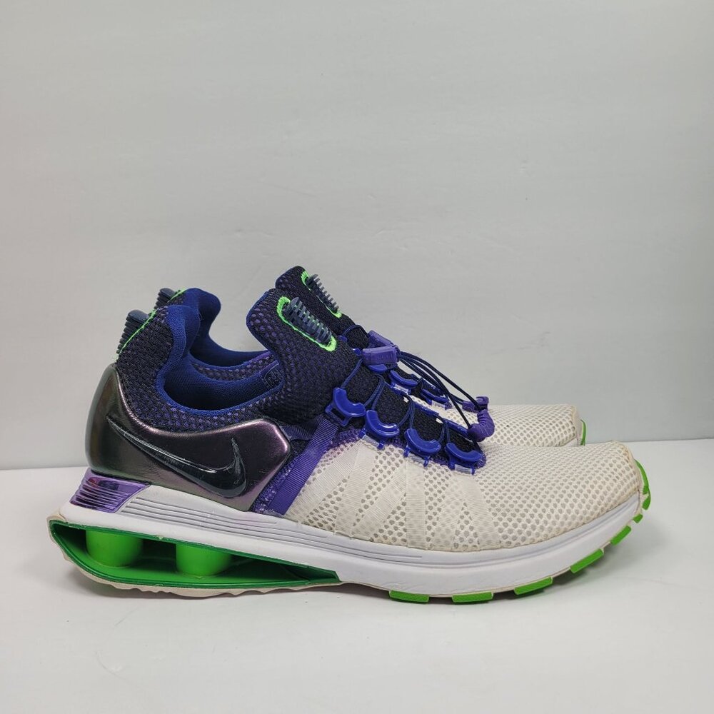 Nike Shox Gravity Women's White Fusion Violet Running Shoes AQ8554-105 US Sz 9.5